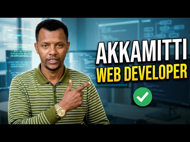 Akkamitti Web Developer ta'uu dandeessu? Yeroo gababa gidduti
