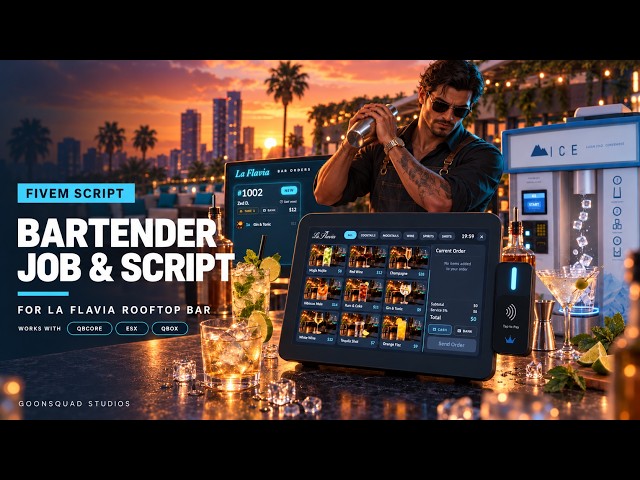La Flavia Bartender Job & Script | FiveM (QBCore, ESX, Qbox)