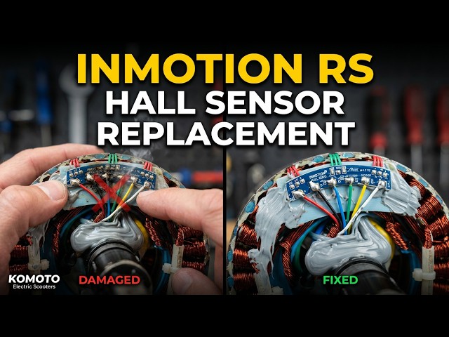 Inmotion RS Hall Sensor Replacement Error Code 102, 109, 202, 209 or 217