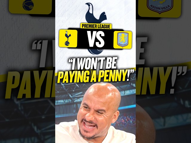Gabby Agbonlahor will be attending Spurs vs Aston Villa for FREE this weekend! 😂