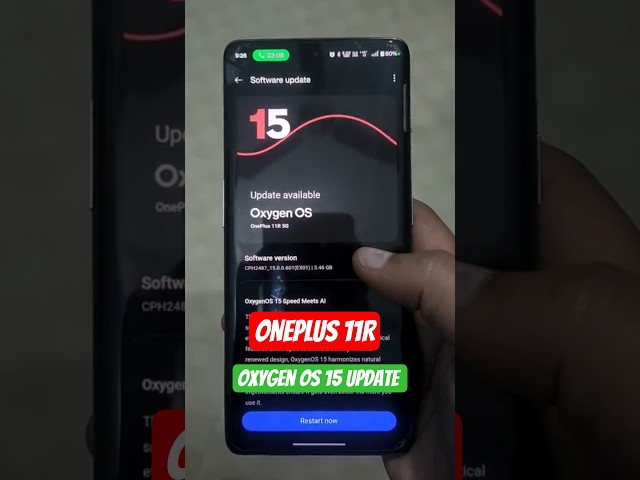 OnePlus 11R Oxygen OS 15 Update rolling out started 🔥| OnePlus 11R New Update 😍