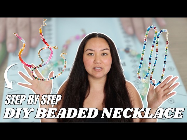 How to Make a Beaded Necklace (Easy Step-by-Step Tutorial) | ItsCourtneyWilliams