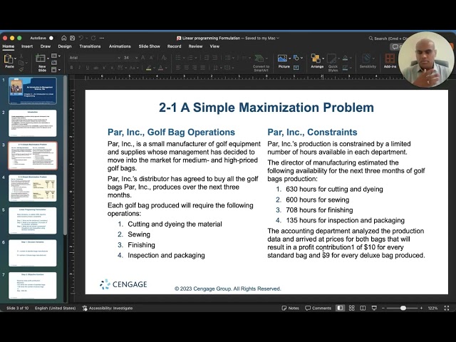 Introduction to Linear Programming  (Part 1)