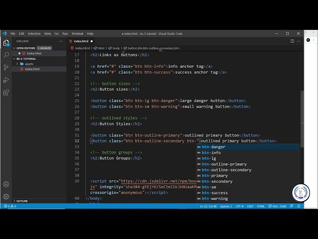 04 - Bootstrap Buttons & Link