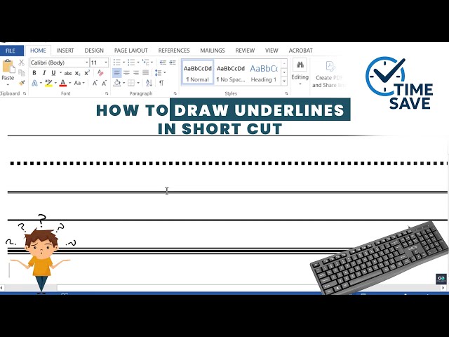 MS Word Shortcut: How to Quickly Underline Text...........#words #msword