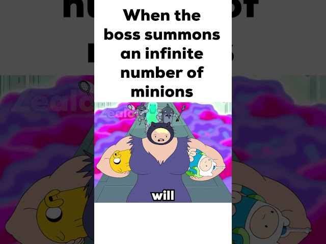 When the boss summons an infinite number of minions