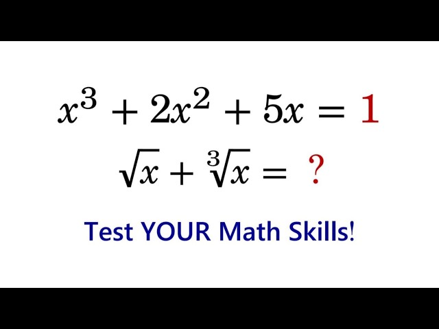 Only a genius can solve this Algebra Problem | Math Olympiad Mathematics