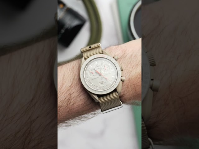 UPGRADE: SWATCH x OMEGA MoonSwatch with our Tubular Nylon Strap - Available at BarkAndJack.com