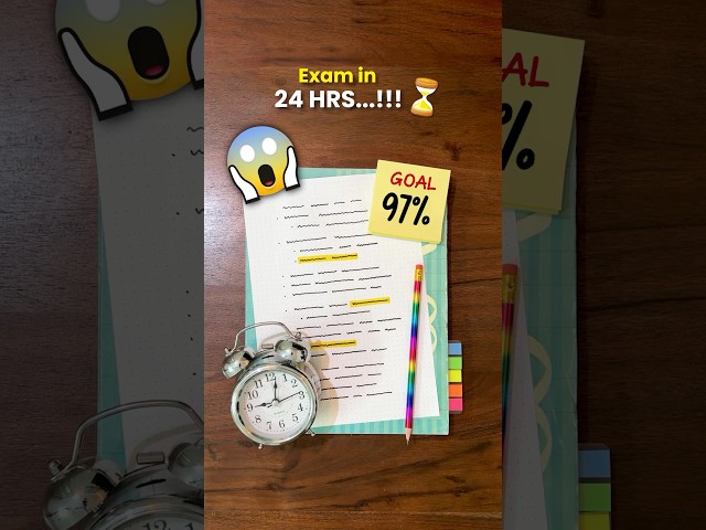 One Day is Enough 🔥😎 A Clever Way to Study for Exams #study #studytips #exams