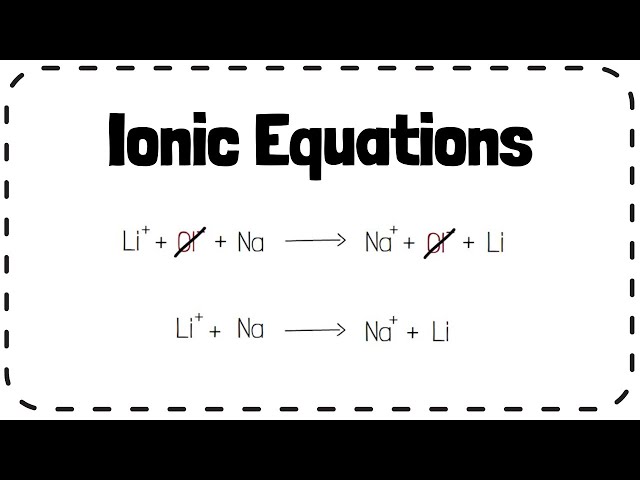 Ionic Equations - GCSE Chemistry Revision