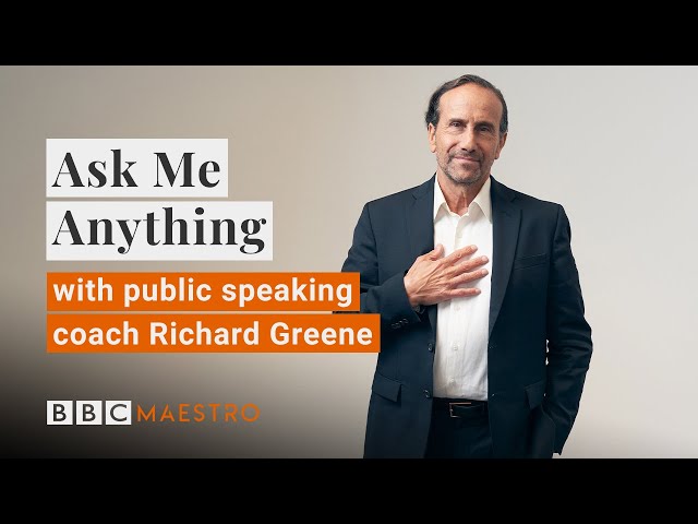 Ask Me Anything with public speaking expert Richard Greene | BBC Maestro