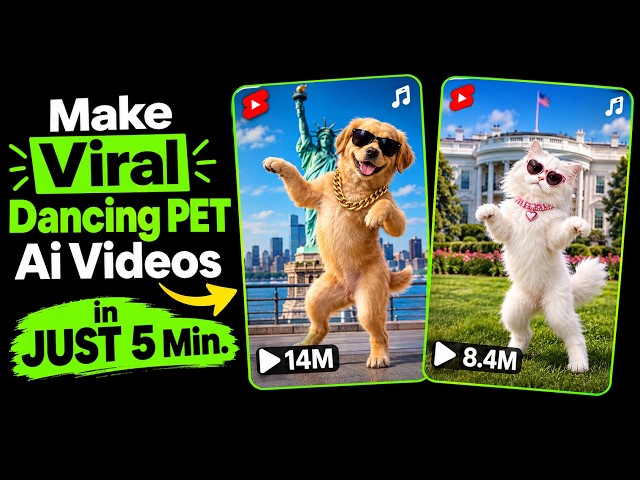 How to Make Viral Dancing Pet Videos with AI in 5 Minutes! 🐶 | Google Flow Tutorial