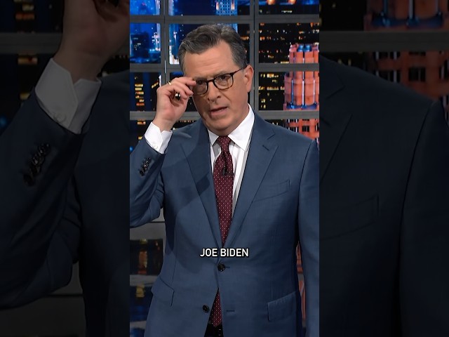 Breaking news... Joe Biden is old. 🚨#colbert #shorts