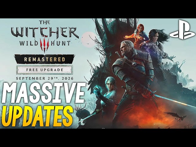 BIG NEW Witcher 3 Remastered UPDATES - Release Times, Full Download Size, NEW Feature + More News!