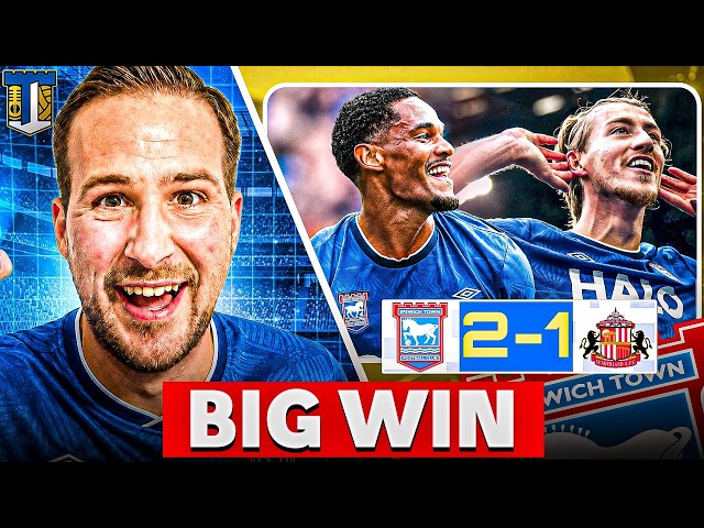 Ipswich 2 V 1 Sunderland Match Reaction LIVE