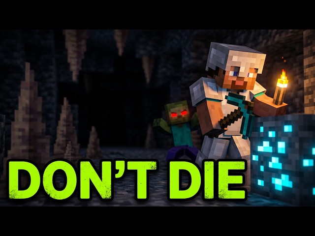 Surviving 10 Hours of Minecraft Hardcore (Day 2)