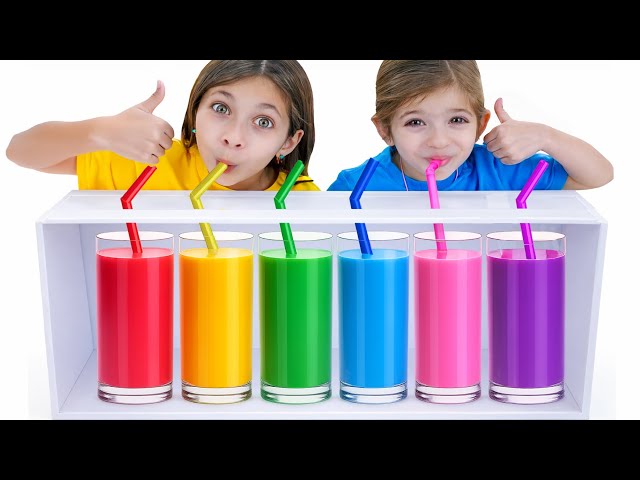 Fruits & Veggies Juice Challenge with Adel & Angel!