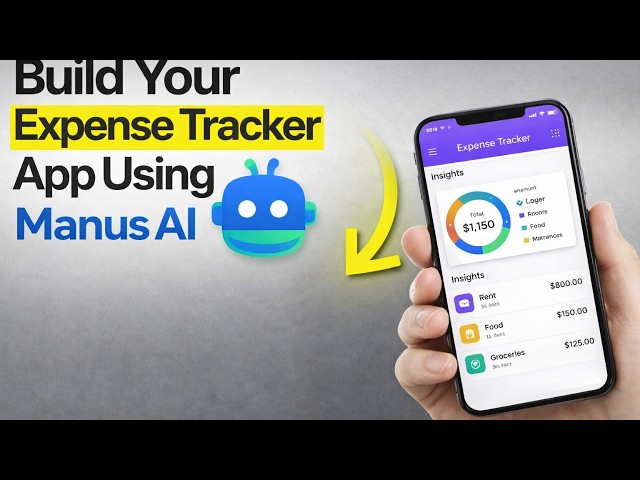 Build Your Expense Tracker App Using Manus AI 🚀 | Step-by-Step Budget App Tutorial