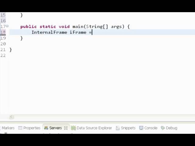 Java swing GUI tutorial #8: JInternalFrame