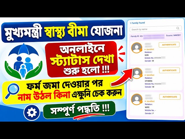 Mukhya Mantri Swasthya Bima Yojana Status Check Online | মুখ্যমন্ত্রী স্বাস্থ্য বিমা যোজনা | MMSBY