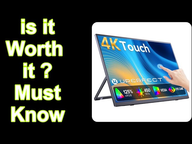 UPERFECT 4K Portable Monitor Touchscreen Features & Must-Know Details