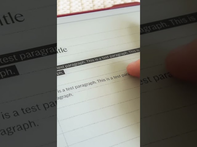 reMarkable Tip #10 - Selecting Groups of Typed Text