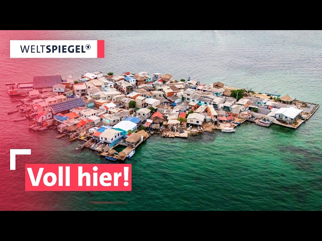 Kein Platz, kein Wasser, kein Luxus: So überlebt diese Mini-Insel in Kolumbien | Weltspiegel