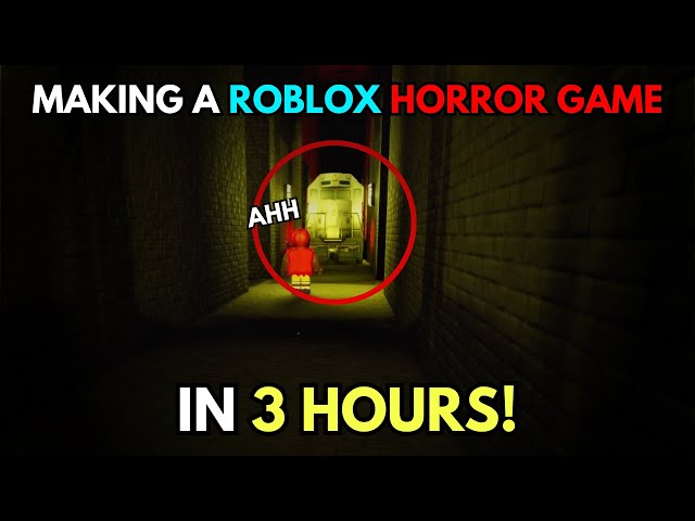 Making a ROBLOX HORROR GAME in 3 HOURS!