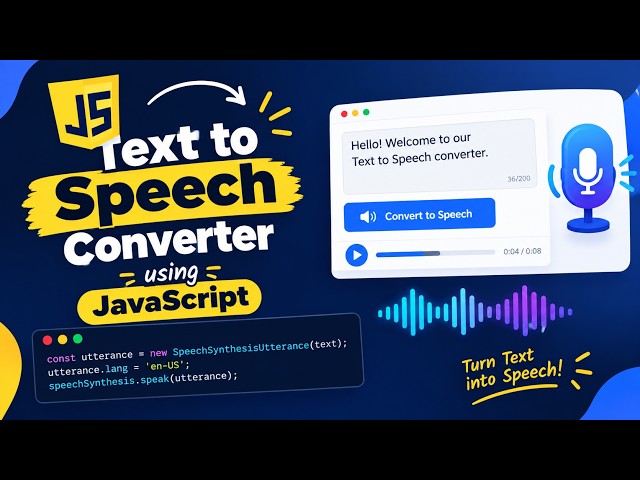 Text to Speech Converter using JavaScript