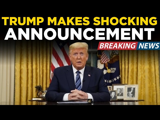 TRUMP ANNOUNCEMENT LIVE: Major New Decision Revealed | US News Breaking | world news live