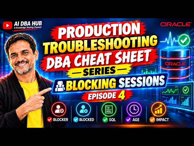 Oracle Blocking Sessions: Find Blocker & Blocked Sessions | DBA Troubleshooting Series – Episode 4