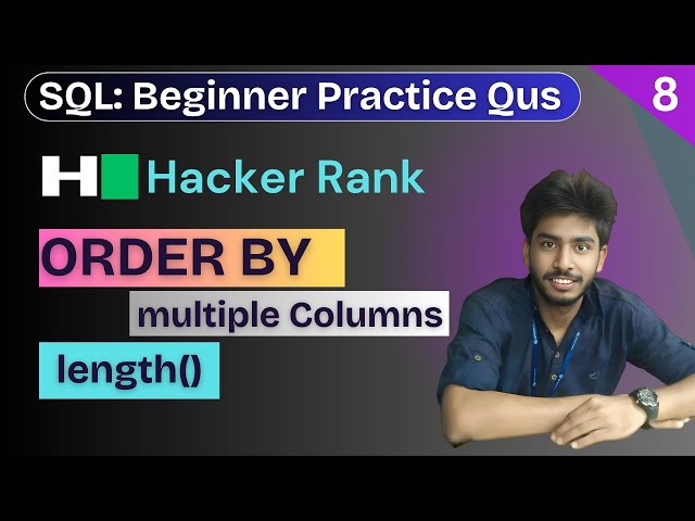 8) Weather Observation Station 5 | Hackerrank sql questions | SQL | sql tutorial | sql full course