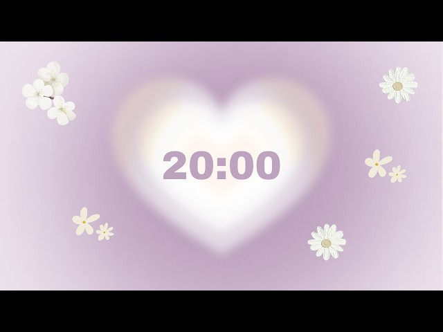 20 Minute Classroom Timer, Study, Reading & Homework, Study timer with alarm in end.