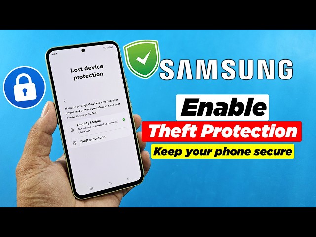 How to activate theft protection samsung