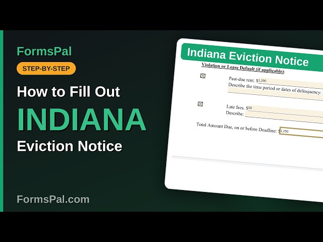 How to Fill Out an Indiana Eviction Notice (Step by Step)
