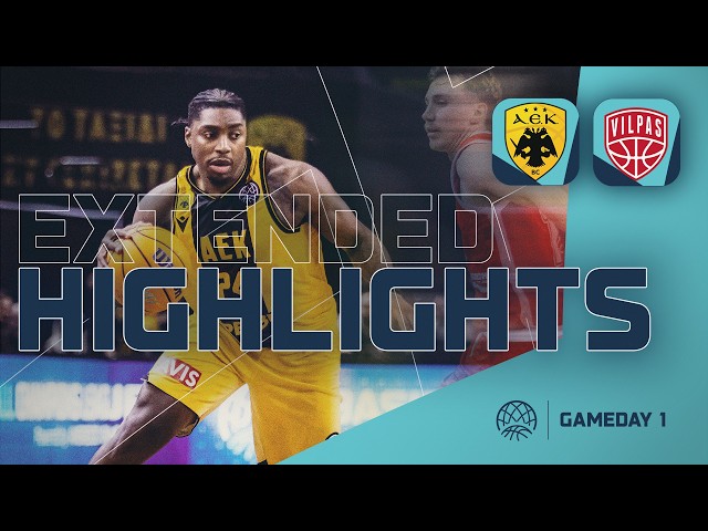 AEK BC v Salon Vilpas | Extended Highlights | #BasketballCL 2026-27