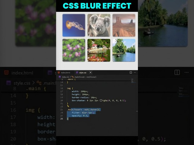 This CSS Hover Effect Looks IMPOSSIBLE 🤯🔥 #Shorts #css #viral