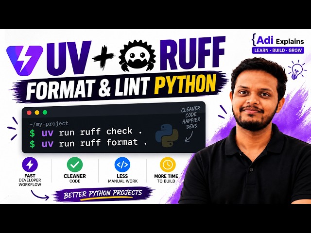 UV + Ruff Explained: The FASTEST Way to Clean Python Code | Tamil | Adi Explains