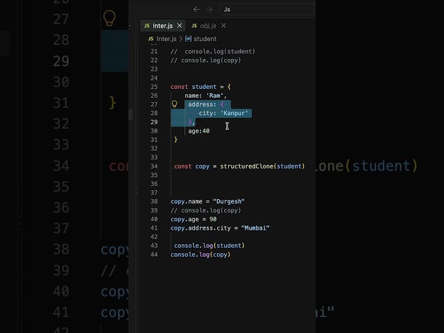 most asked interview question shallow copay learn with in 30 seconds #react #programming #coding