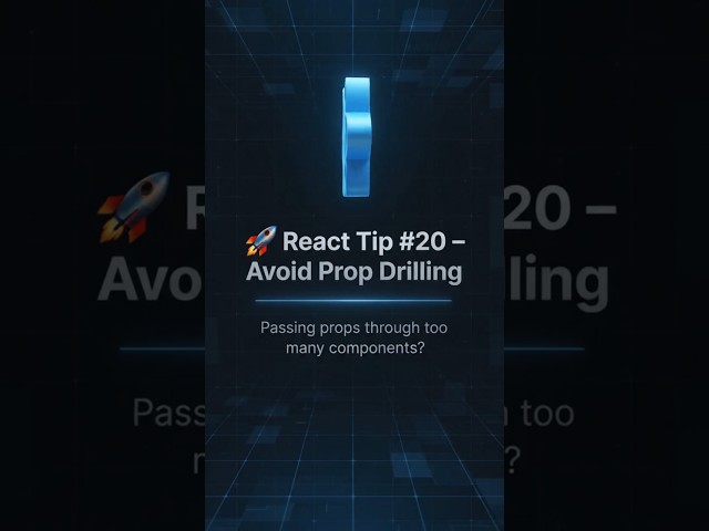 🚀 React Tip #20 – Avoid Prop Drilling in React