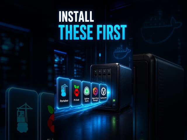 5 Docker Containers You Should Install FIRST #tech #homelab #docker #homeserver