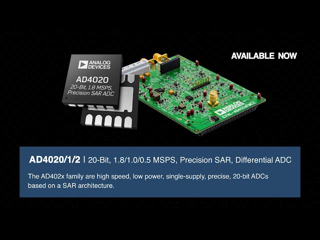 AD4020/AD4021/AD4022: 20-Bit, 1.8/1.0/0.5 MSPS, Precision SAR, Differential ADC