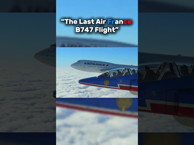 “The Last Air France B747 Flight” 😢 #shorts #aviation #airplane #boeing #b747 #airfrance #edit #fyp