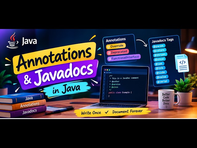 Java Annotations & Javadocs 🔥 | Master @Override, @Deprecated, @param, @return & More!
