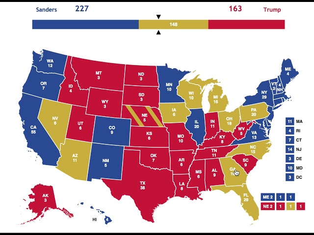 2020 Election Prediction | Bernie Sanders vs Donald Trump | June 3rd, 2018