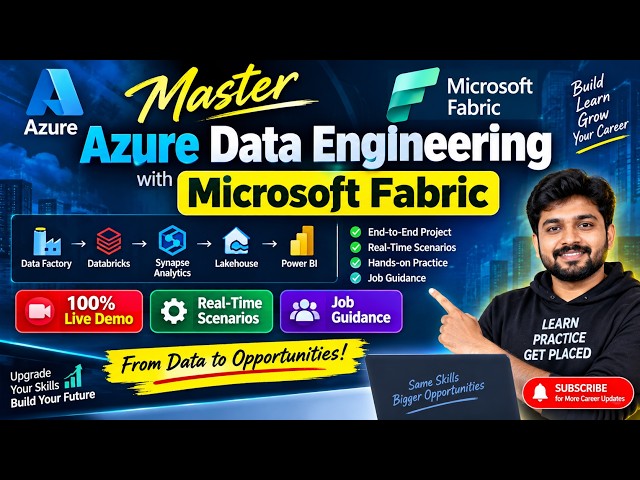 Learn Azure Data Engineering with Microsoft Fabric | 100% Live Training & Practical Projects