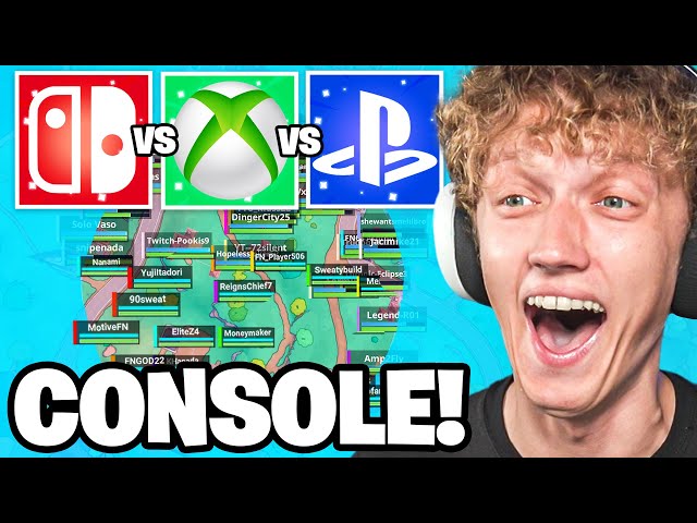 I Hosted a CONSOLE Only Tournament In Simpsons Fortnite! (PS5 vs Xbox vs Switch)