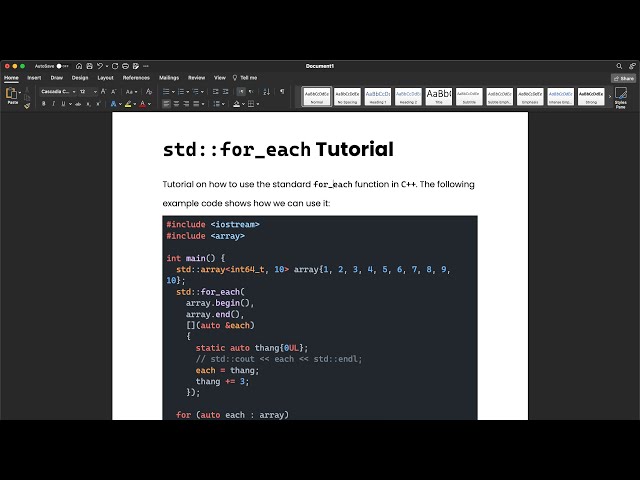 How to insert CODE snippet in MS Word document like a pro 🔥