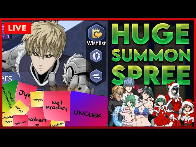 HI-TECH Summoning Spree | ONE PUNCH MAN: ROAD TO HERO 2.0 | STREAM REPLAY