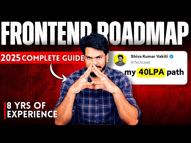 Frontend Developer Roadmap 2025 in Telugu | Complete Guide